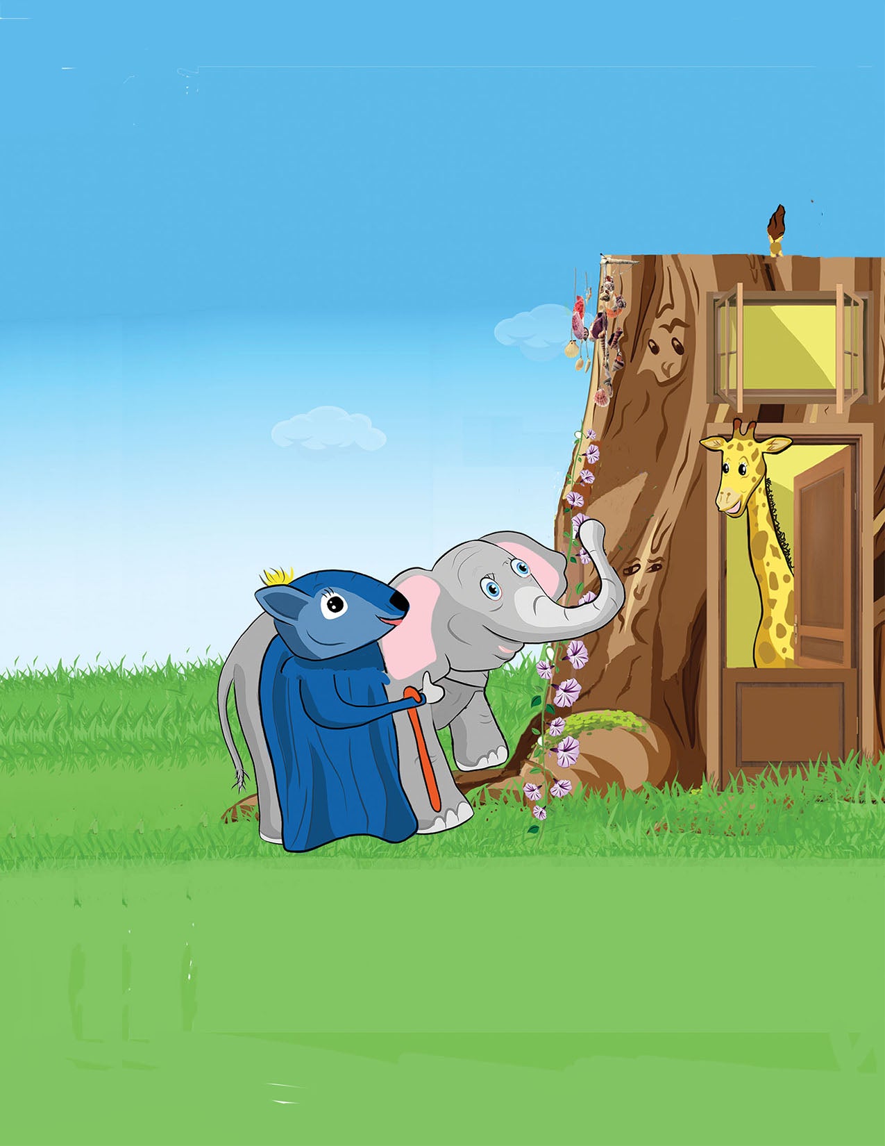 Eliza Elephan,  Ms. Bumples wake up Griffy Giraffe and they go on an wild adventured 