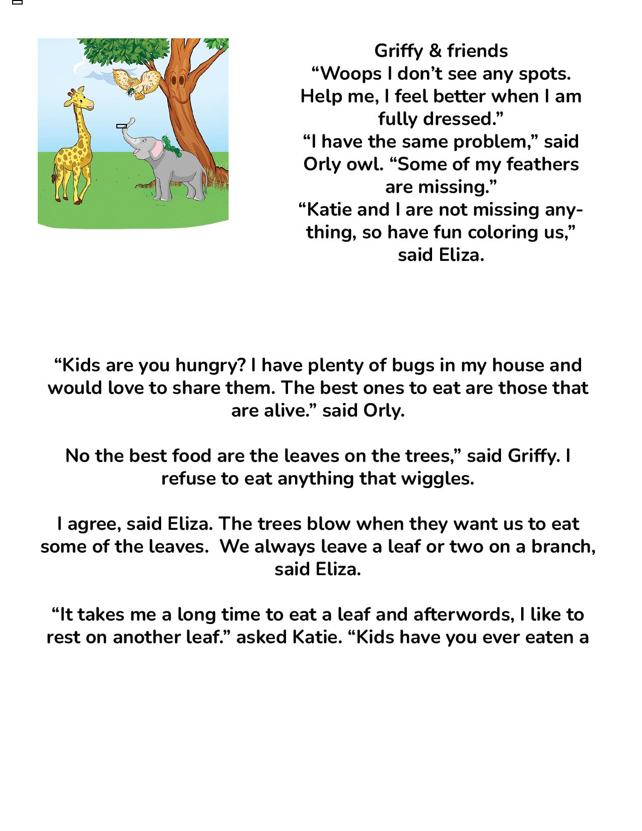 Griffy Giraffe Coloring & Activity Book (Free)